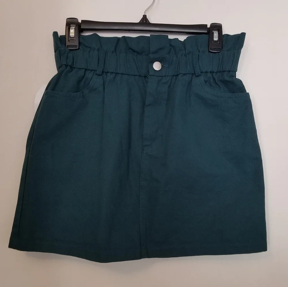 Dress Up Green High Waisted Skirt - Picture 1 of 4